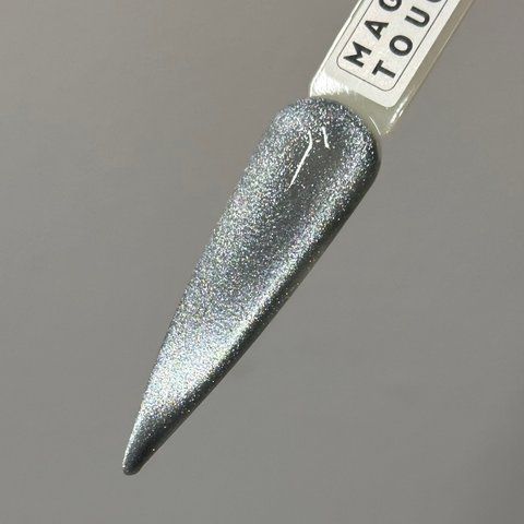 Гель лак Magic Touch 8 мл Cat's eye Crystal Dark Gray 77015 фото